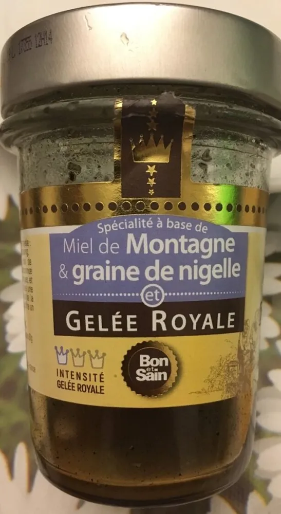 Miel de montagne & graine de nigelle et gelée royale