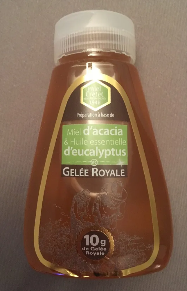 Miel d’acacia & huile essentielle d’eucalyptus et gelée royale