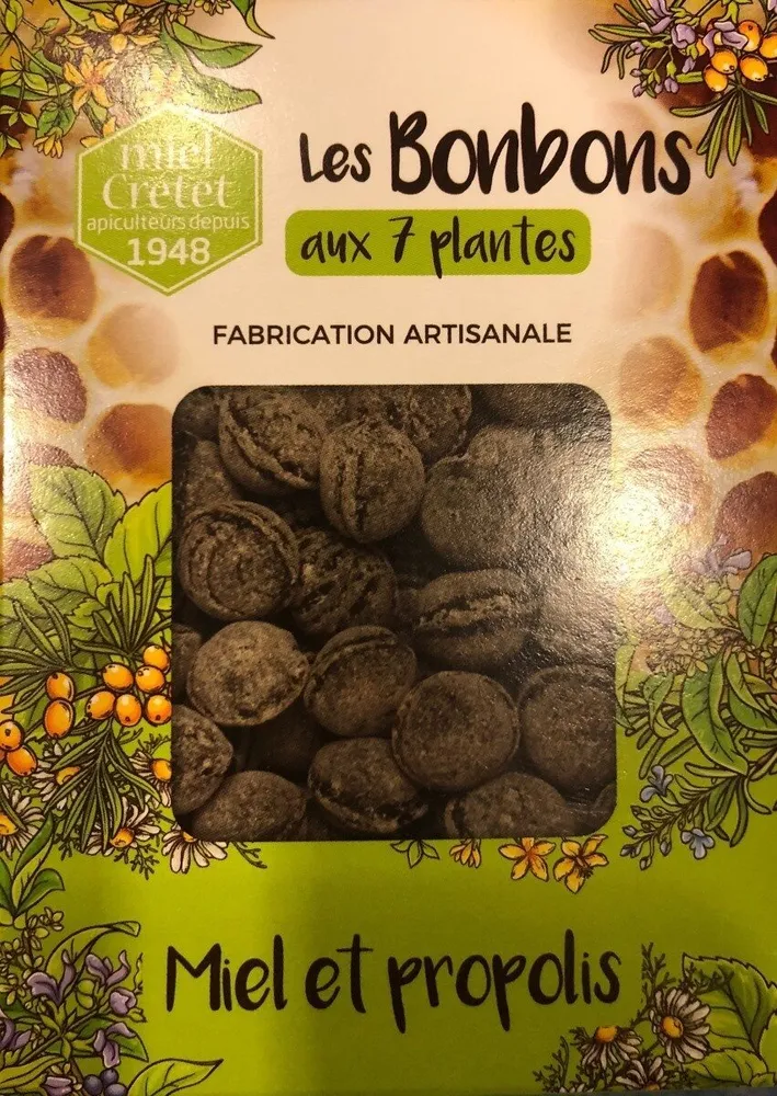 Les bonbons aux 7 plantes Miel et propolis