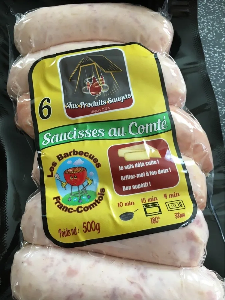Saucisses au comté