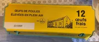 Oeuf de poules élevées en plein air