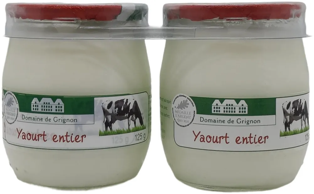 Yaourt nature au lait entier
