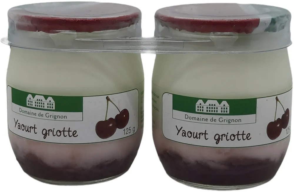 Yaourt à la griotte DOMAINE DE GRIGNON 250g (2 * 125g)
