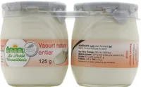 Yaourt nature au lait entier