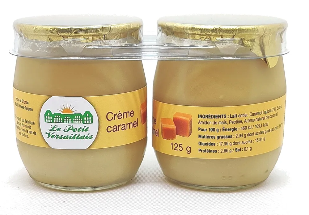 LE PETIT VERSAILLAIS Crème dessert caramel