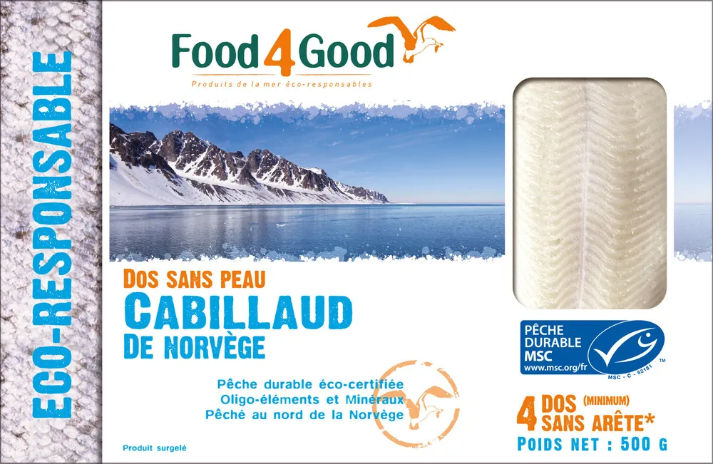 Dos sans peau Cabillaud de Norvège MSC