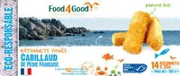 Bâtonnets panés Cabillaud de pêche française