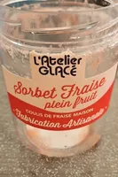 Sorbet artisanal fraise
