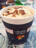 Crème glacée artisanale l'atelier glace vanille caramel
