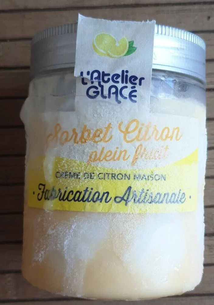 Sorbet artisanal citron