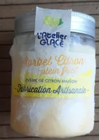 Sorbet artisanal citron