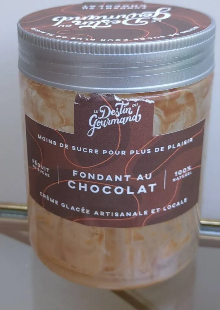 Crème glacée fondant au chocolat