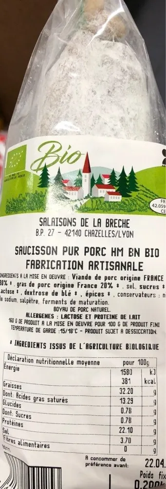 Saucisson pur porc