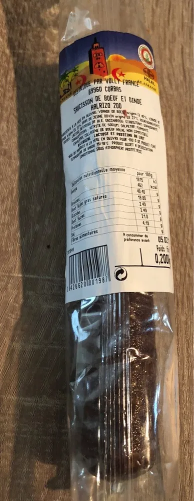 Saucisson de Bœuf et Dinde Halrizo