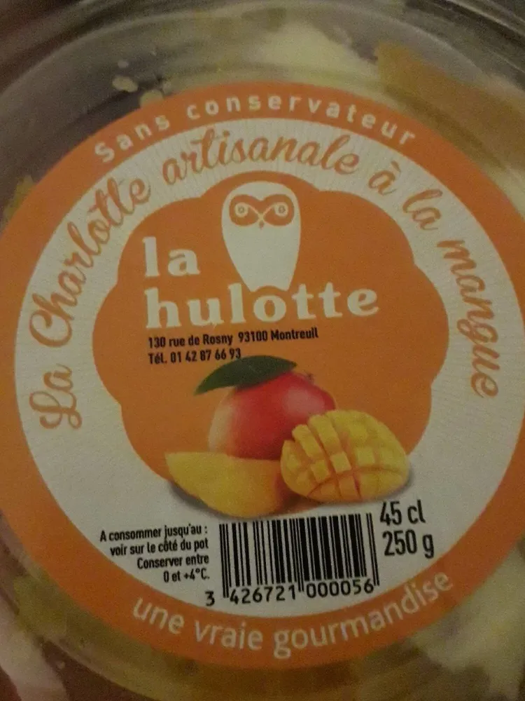 charlotte artisanale à la mangue