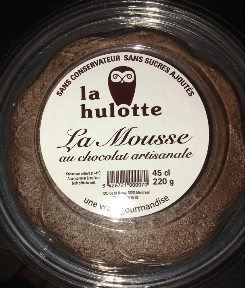 Mousse au chocolat artisanale