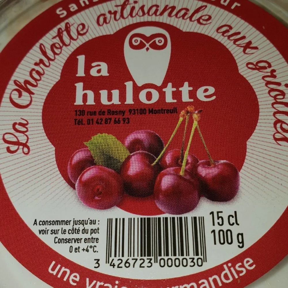 La charlotte artisanale aux griottes