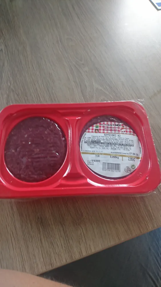 Preparation de viande hachee de cheval Hippotonic