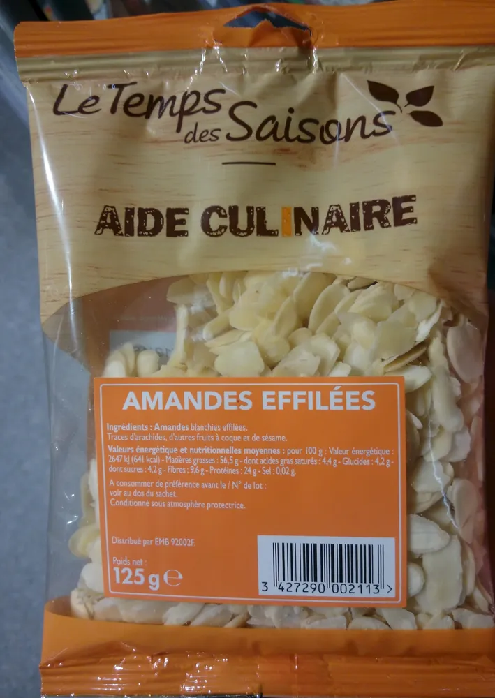 Amandes effilées