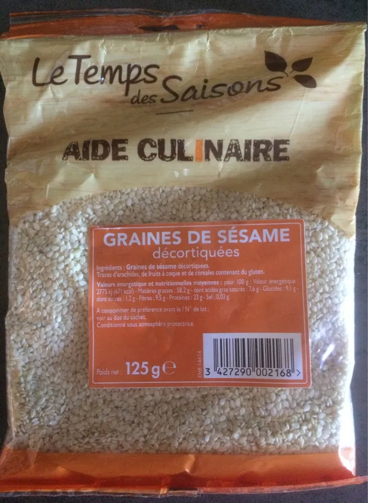 Graines de sésame décortiquées