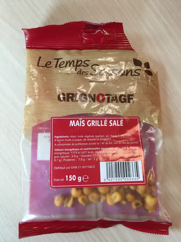 Maïs Grillé Salé