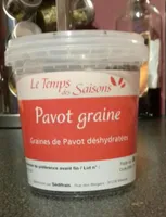 Graines de pavot déshydratées