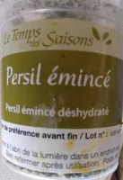 Persil émincé déshydraté