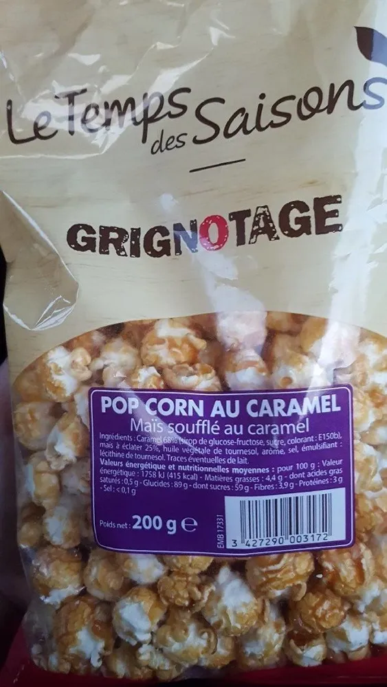Pop corn au caramel