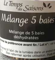 Mélange 5 baies déshydratées