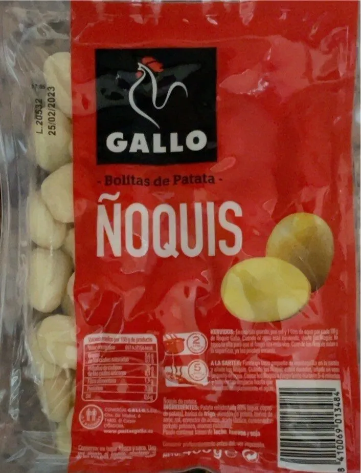 Bolitas de patata ñoquis
