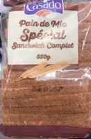Pain de mie soecial sandwich complet