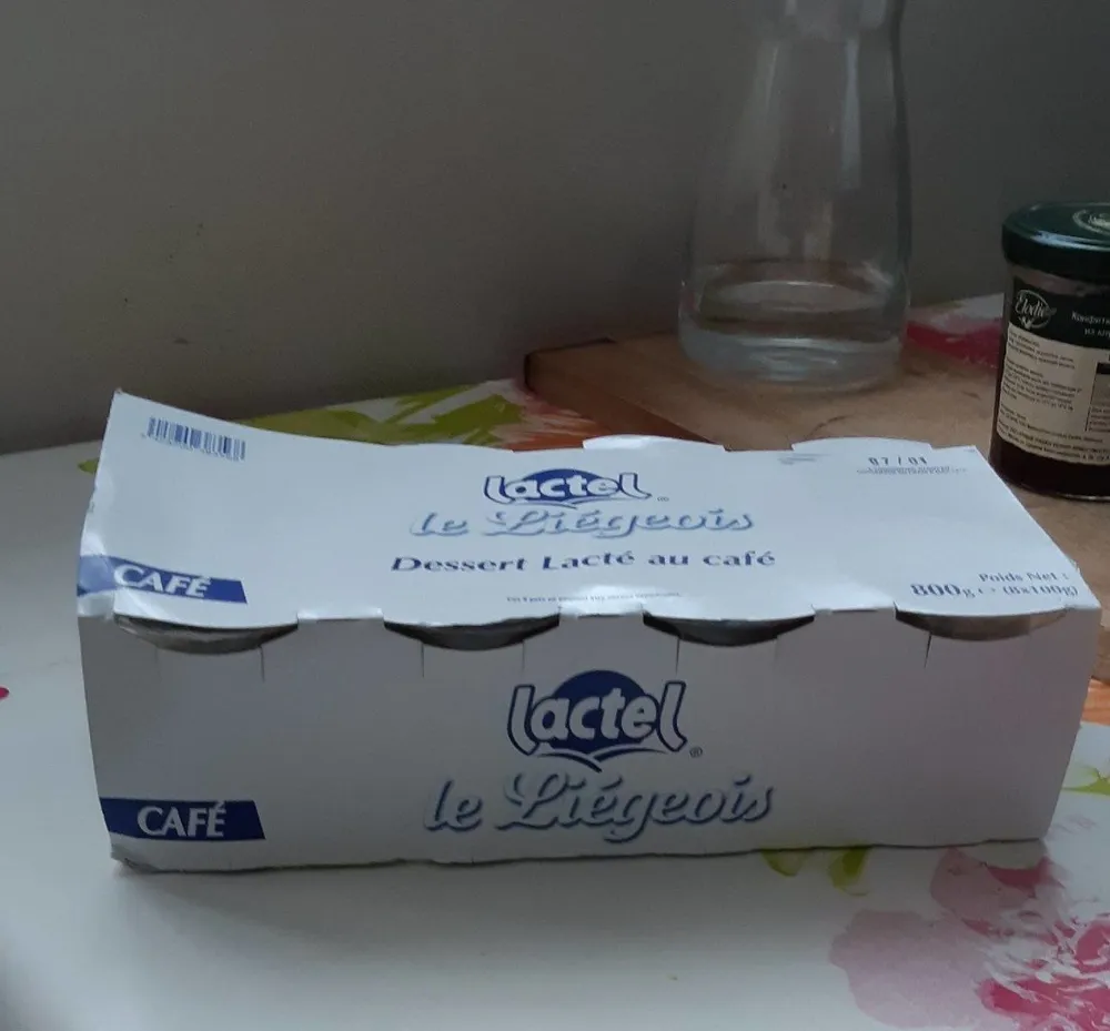 Le liégeois désert lacté au café