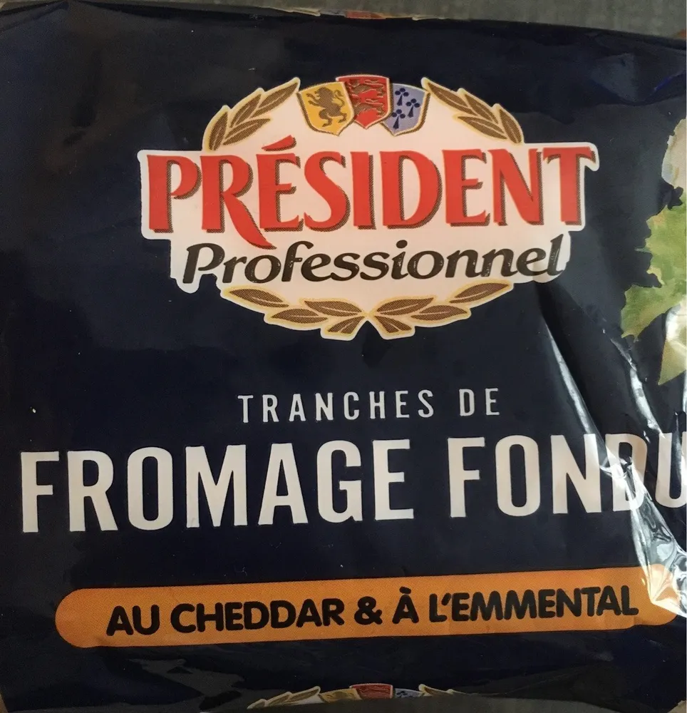 Tranches de Fromage Fondu au Cheddar et à l'Emmental