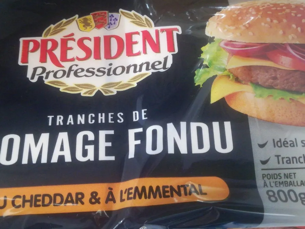 Tranches de fromage fondu