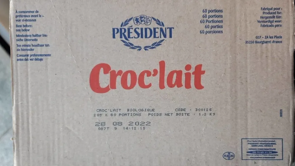 Croc'lait bio