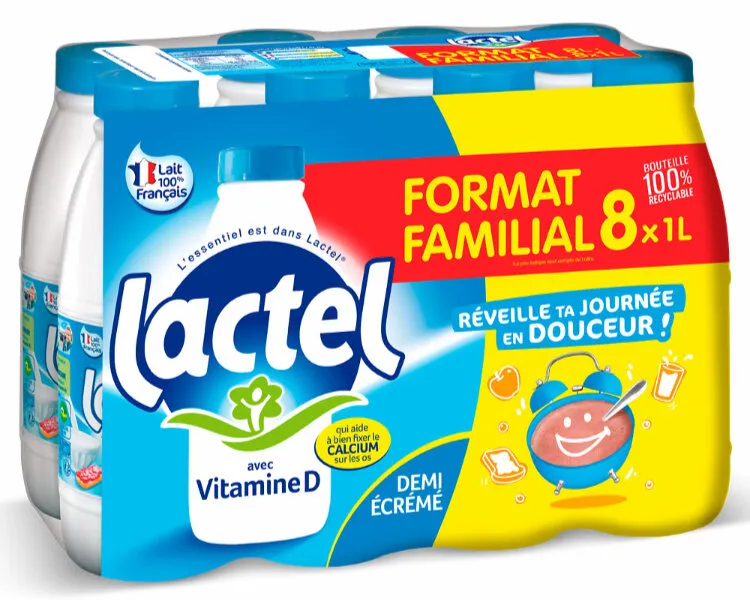 Pack lait familiale lactel