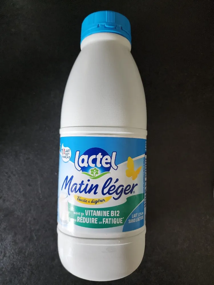 Lait Matin Léger Demi-Écrémé Riche En Vitamine B12