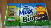 Lactel max bio chocolat