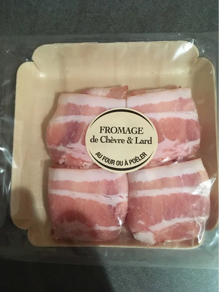 Fromage chevre et lard