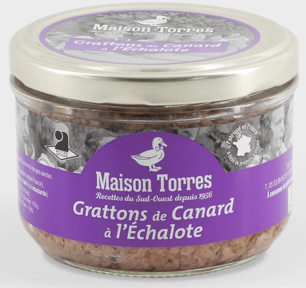 Grattons de Canard à l'Echalote