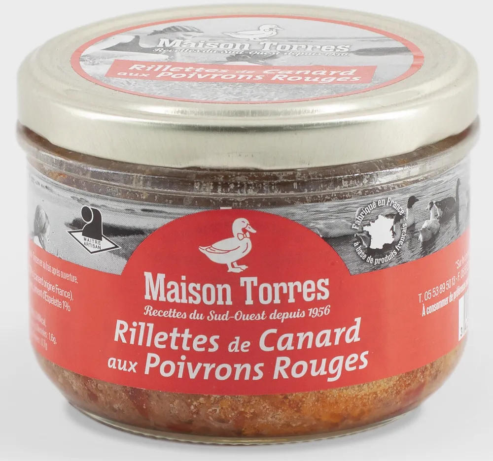 Rillettes de Canard aux Poivrons Rouges