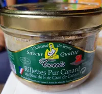 Rillettes de canard au bloc de foie gras