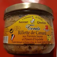 Rillette de Canard aux Poivrons Jaunes et Piment d'Espelette