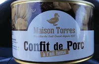 Confit de porc à l'ail fumé