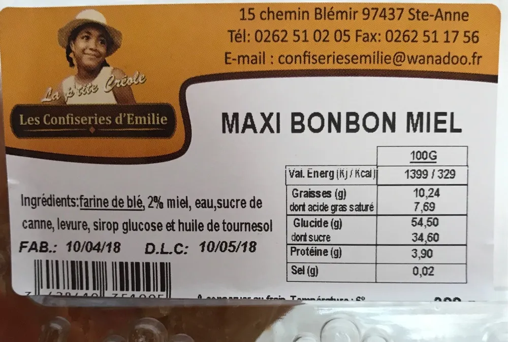 Rb boite bonbon miel