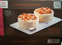 2 nougats glacés
