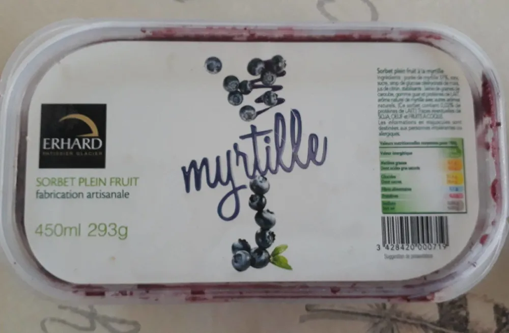 Sorbet myrtille