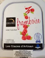 Sorbet plein fruit à la framboise