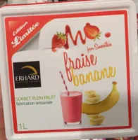 Sorbet fraise banane façon smoothie