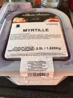 Glaces d'artisan myrtille